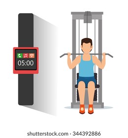 Wearable technology graphic design, vector illustration eps10