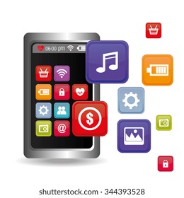 Wearable technology graphic design, vector illustration eps10