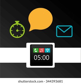 Wearable technology graphic design, vector illustration eps10
