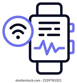 Wearable Technology Icon can be used for uiux, infographic, etc