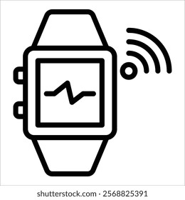 Wearable Technology Icon Element For Design