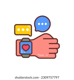 Wearable Technology icon in vector. Illustration