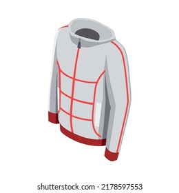 Wearable technology isometric composition with isolated image of smart gadget on blank background vector illustration