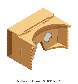 Wearable Technologie isometrische Komposition mit isoliertem Bild von Smart Gadget auf einfarbigem Hintergrund, Vektorgrafik-Vektorgrafik