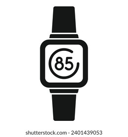 Wearable tracker icon simple vector. Fitness bracelet. Device smart sport
