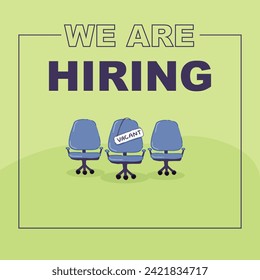 weare hiring banner vector template