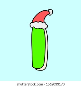 I wearing a christmas hat