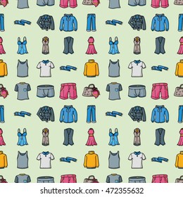 Wearing and clothes icons set,eps10