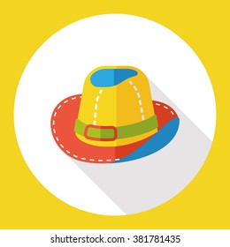 wearing hat flat icon