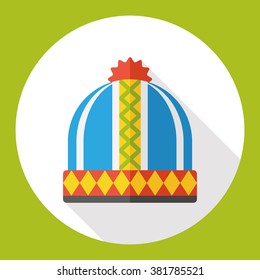 wearing hat flat icon