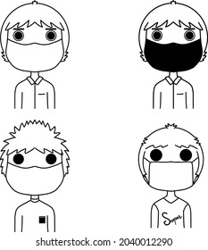 Wearing mask is one of protections youself from covid-19. Man should wear mask when they have to go outside.