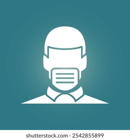 Wearing a mask trendy artwork stunning abstract vector illustration colorful practical design.eps