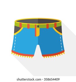 wearing pants flat icon