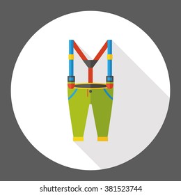 wearing pants flat icon