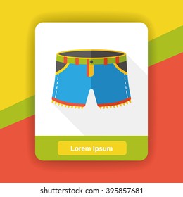 wearing pants flat icon