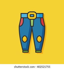 wearing pants vector icon