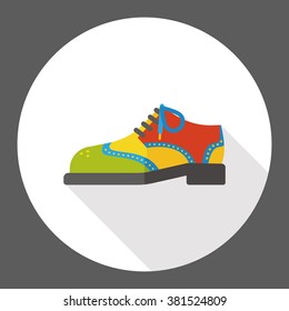 wearing shoes flat icon