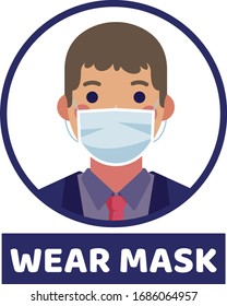 Wearmask, protect from germs, covid 19 virus