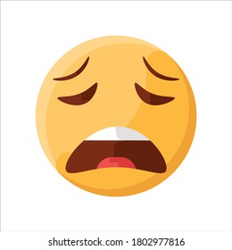 Weary Face Expression Mood Emoji