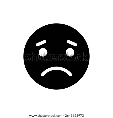 Weary Face with Sadness Expression Icon