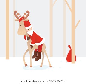 Weary Santa Claus