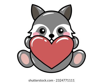 Weasel Cartoon Cute Animal Illustration