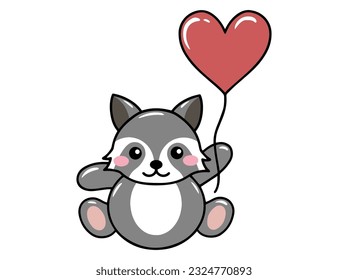 Weasel Cute Animal Cartoon Illustration