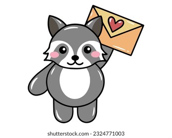 Weasel Cute Animal Drawing Illustration