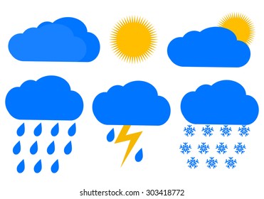 Weather Stock Vector (Royalty Free) 303418772 | Shutterstock