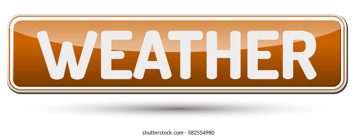 WEATHER - Abstract beautiful button with text.