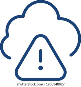 Weather Alert Icon. Weather A;ert Blu Icn