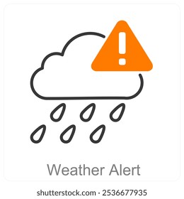 Alerta de tempo e conceito de ícone da natureza