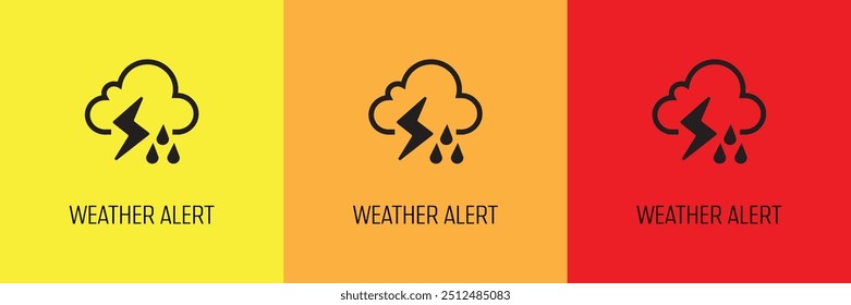 Weather Alert text on white background