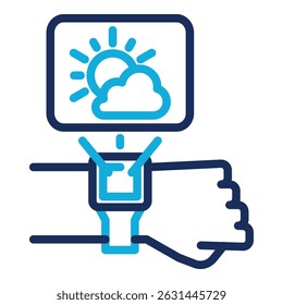 Elemento de icono de App de Clima para diseño