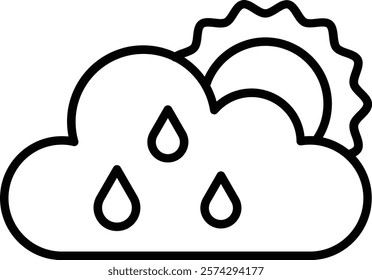 Weather App vector icon. Can be used for printing, mobile and web applications.