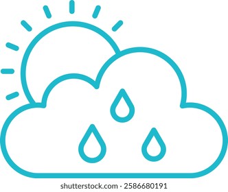 Weather App vector icon. Can be used for printing, mobile and web applications.