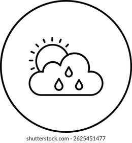 Weather App vector icon. Can be used for printing, mobile and web applications.