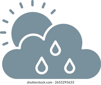 Ícone de vetor do Weather App. Pode ser usado para impressão, aplicativos móveis e da Web.