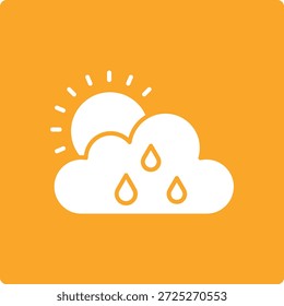Icono de Vector del App del Clima. Se puede utilizar para aplicaciones de impresión, móviles y de Web.
