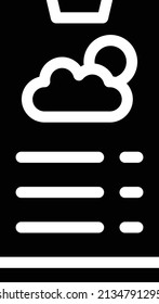 Weather app Vector Icon Design Illustration