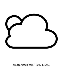 Weather App Vector Line Icon Design