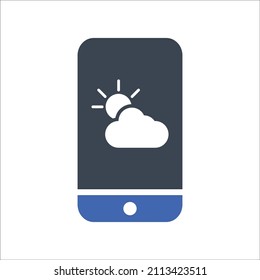 Weather application icon, Vector graphics