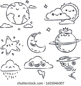 weather art . weather doodle