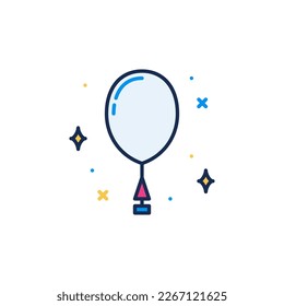 Weather Balloon vector Radiosonde concept colored icon or symbol