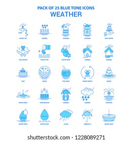 Weather Blue Tone Icon Pack - 25 Icon Sets