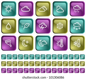 Weather button set
