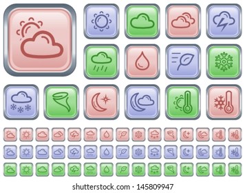 Weather button set