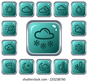 Weather button set