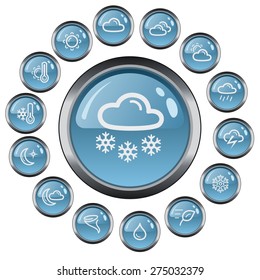 Weather button set