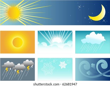 weather and climate banner or background